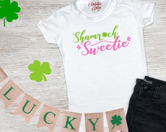 Shamrock Sweetie, St Patrick's Day Shirt, St. Patricks Day Kids Shirt, Girls St Patricks Day Shirt, Boys St Patricks Day Shirt, Shamrock Tee