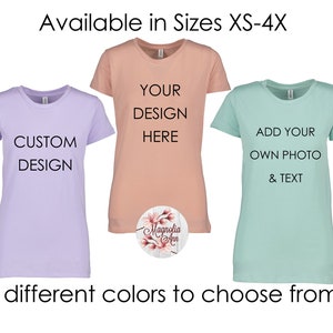 Custom Shirt, Custom Tee, Plus Size Clothing, Custom T-Shirt, Plus Size T Shirt, Personalized Shirt, Gift for Her, Gift for Mom, Ladies Tee