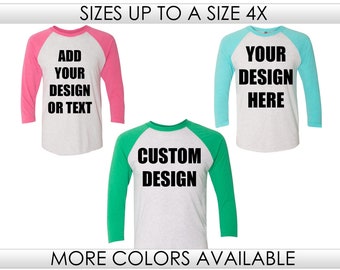 Custom Baseball Shirt, Custom Shirt, Custom Raglan, Personalized Raglan Shirts, Baseball Tee, Custom Baseball Tee, Plus Size Raglan Shirt