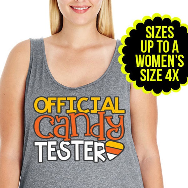 Official Candy Tester, Trick or Treat Shirt, Funny Halloween Shirt, Women's Halloween Shirt, Halloween Shirt, Plus Size Halloween Shirt