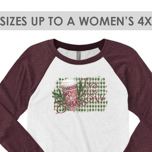 Vintage, Tis The Season Shirt, Christmas Shirt, Tis The Season Shirt, Coffee Shirt, Plus Size Christmas Shirt, Christmas Shirt for Women