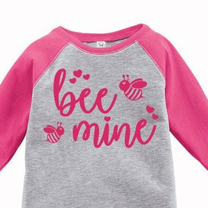 Bee Mine, Bumble Bee Kleinkind Baseball Raglan T-shirt, Valentinstag Shirt, Kinder Valentinstag Shirt, Kleinkind Valentinstag Shirt, Kleinkind T-Shirt