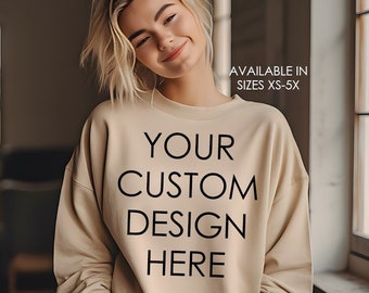 Custom Sweatshirt, Custom Pullover, Personalized Sweatshirt, Plus Size Sweatshirt, Plus Size Clothing, Custom Crewneck, Customized Hoodie