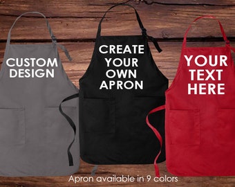 Custom Apron, Mens Aprons, Womens Apron, Personalized Apron, Gift for Him, Gift for Her, Chef Gift, Kitchen Gift, Housewarming Gift, Cooking