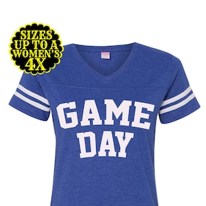 Shirt wedstrijddag - voetbalshirt dames - voetbalshirt - achterklepshirt - sport-T-shirt - voetbalshirt - kleding plus size - voetbal grote maten voetbal