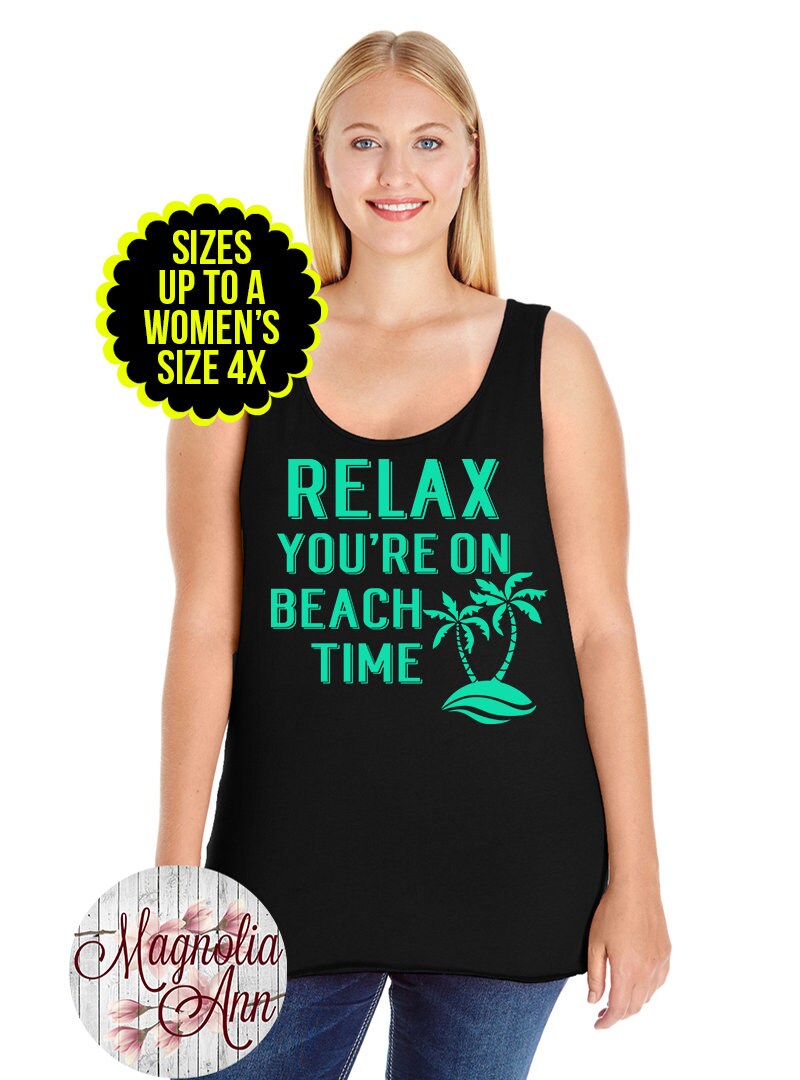plus size beach tank tops