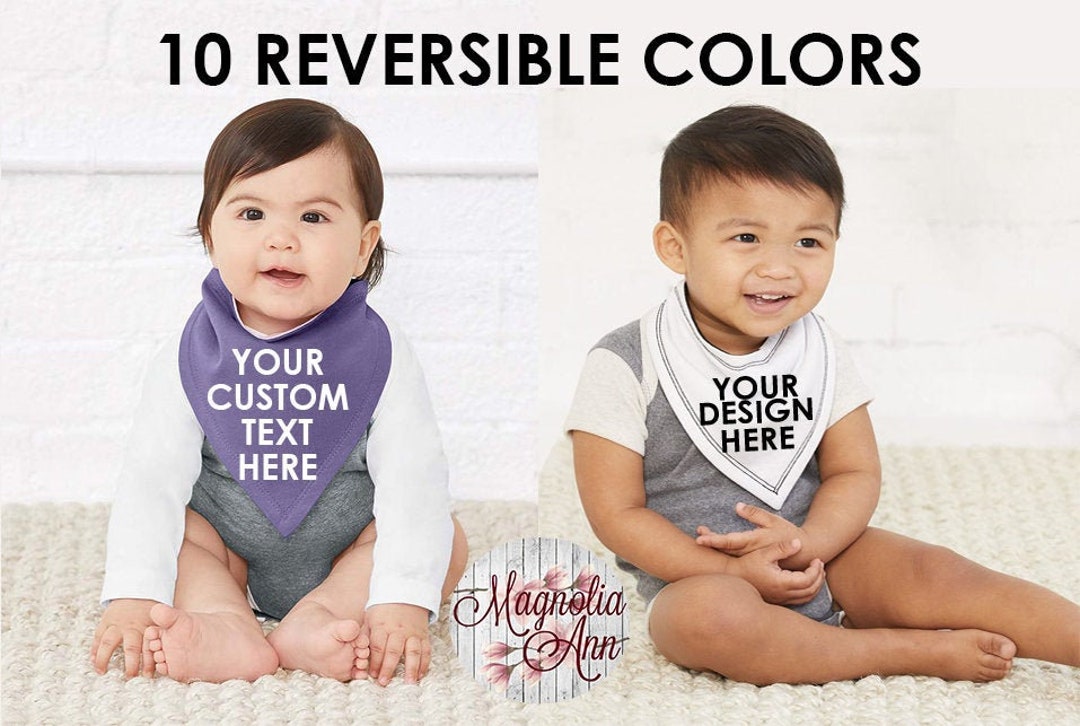 Personalized Bandana Bib, Custom Name Baby Bib, Personalized Newborn ...
