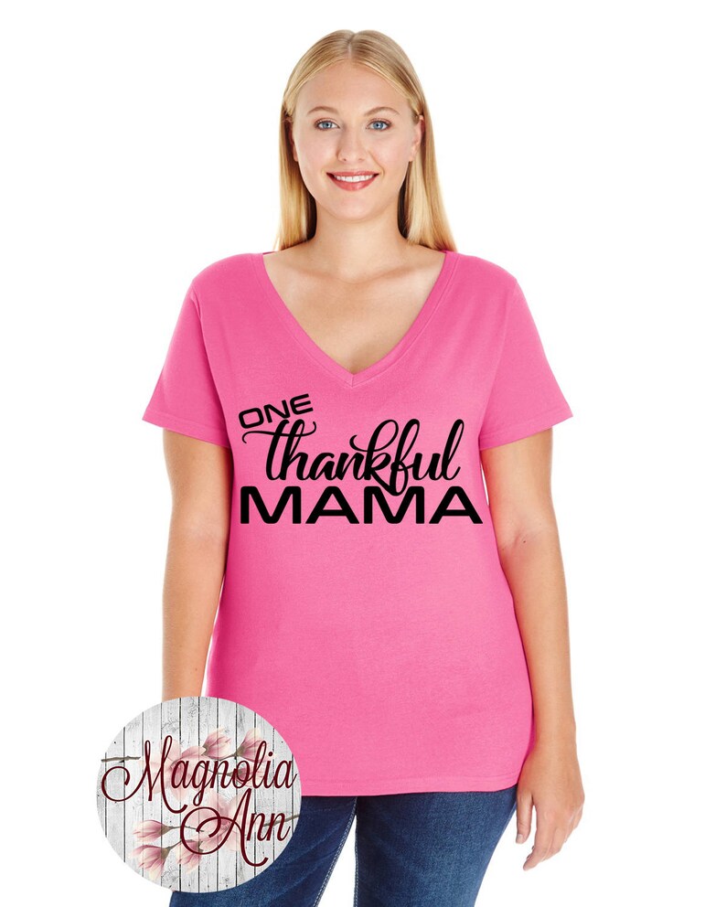 One Thankful Mama Mom Shirt Thanksgiving Shirt Womens | Etsy
