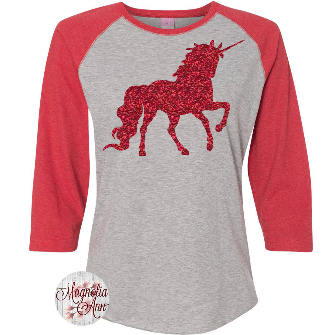Unicorn Women's Baseball Raglan Shirt 
