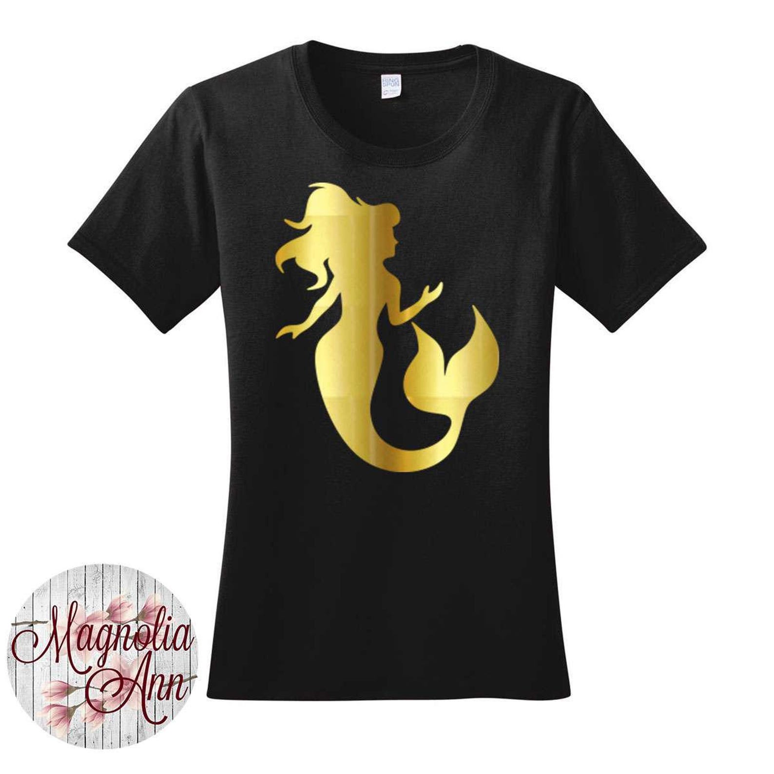 Mermaid Women's Tshirt in 7 Different Colors in Sizes Etsy