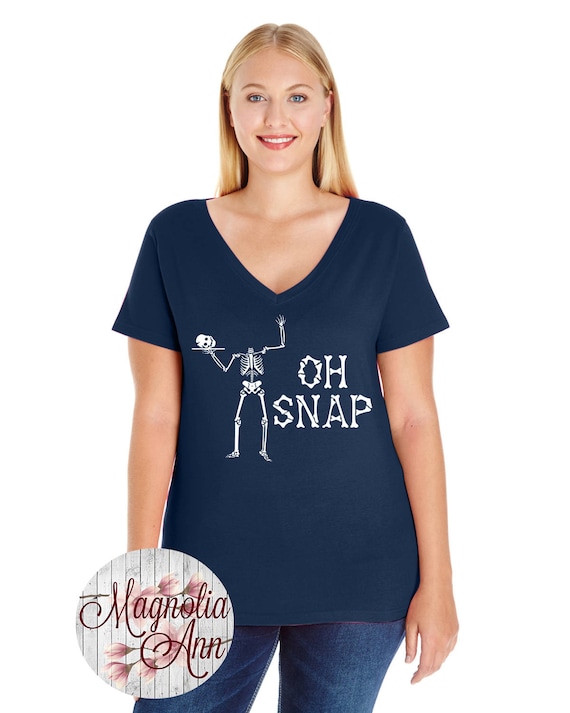 plus size skeleton shirt