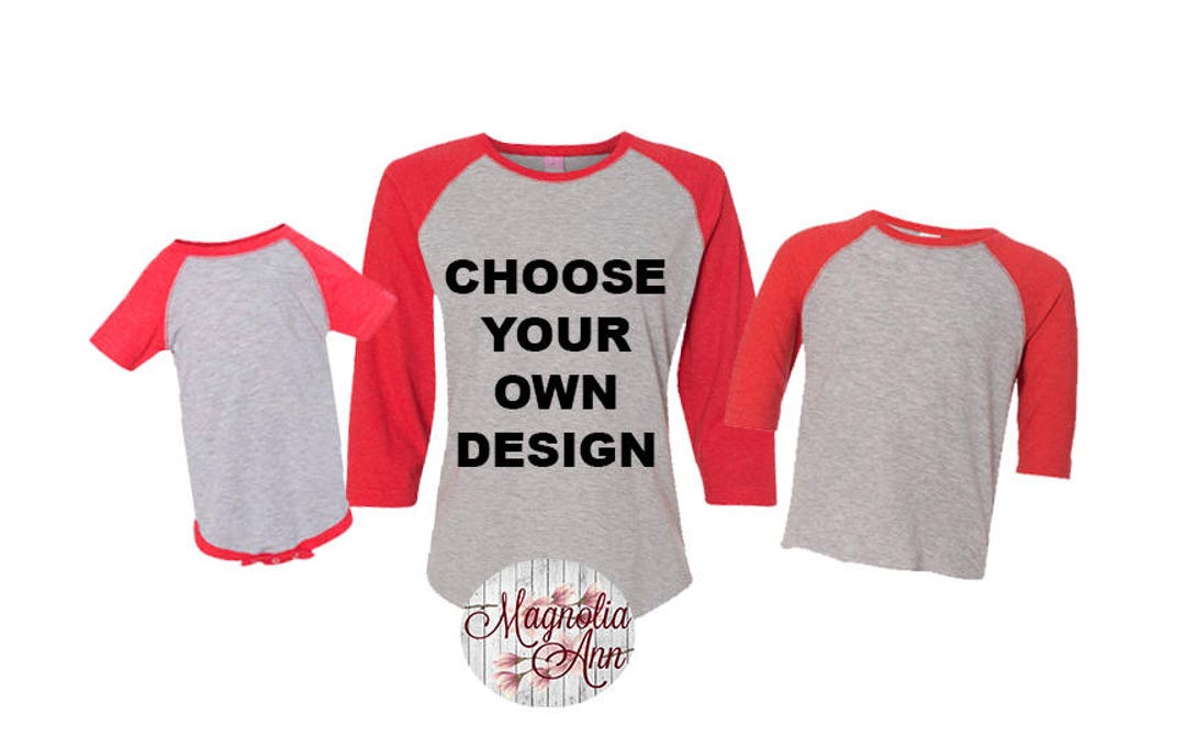 Custom Baseball Shirt, Custom Shirt, Custom Raglan, Personalized Raglan ...