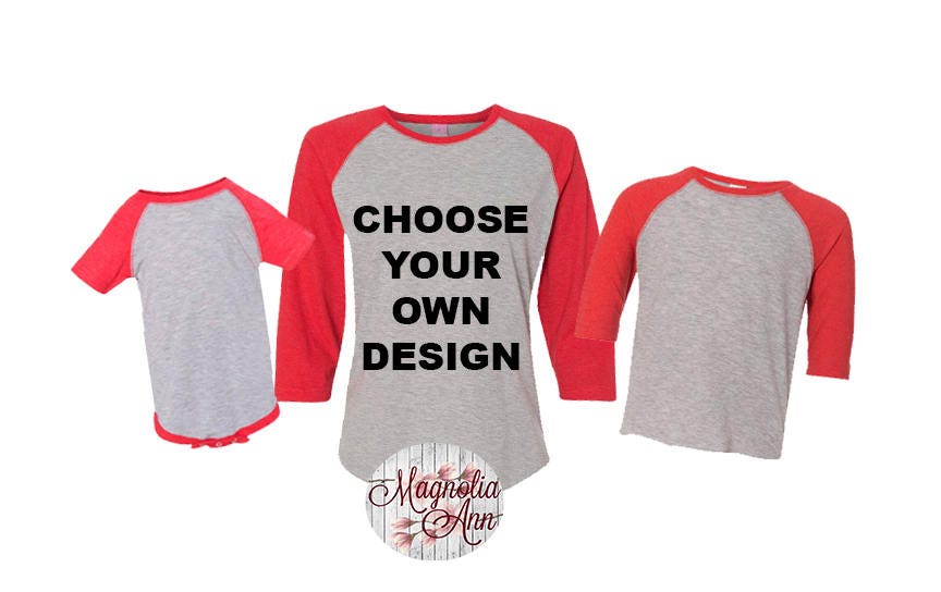 personalized raglan shirts