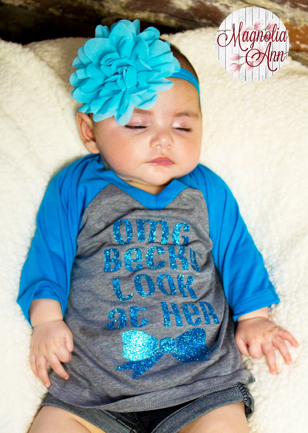 OMG Becky Look at Her Bow Big Bow Infant Baby V-neck - Etsy