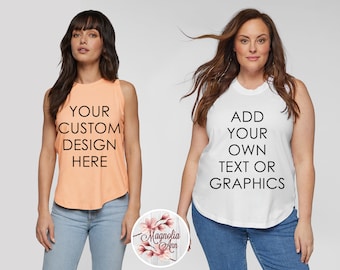 Custom Shirt, Custom Tank, Plus Size Tank Top, Plus Size Clothing, Girls Tank Top, Personalized Tank Top, Gift for Her, Women's Tank Top