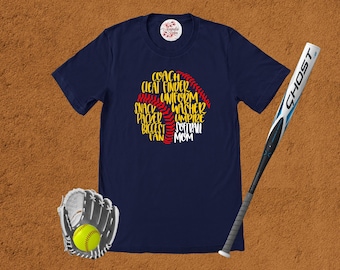 Softball Mom Shirt, Softball Shirt, Softball T-shirt, Softball Mama Shirt, Softball Mom, Softball Life, Gift for Mom, Sports Mom Shirt, Gift