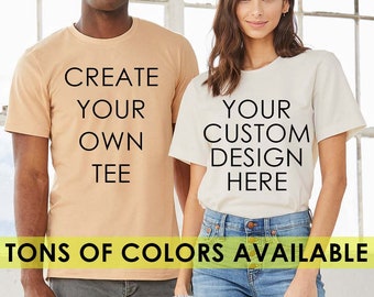 Camiseta personalizada, Camiseta unisex personalizada, Camiseta de tallas grandes, Ropa de tallas grandes, Camiseta personalizada