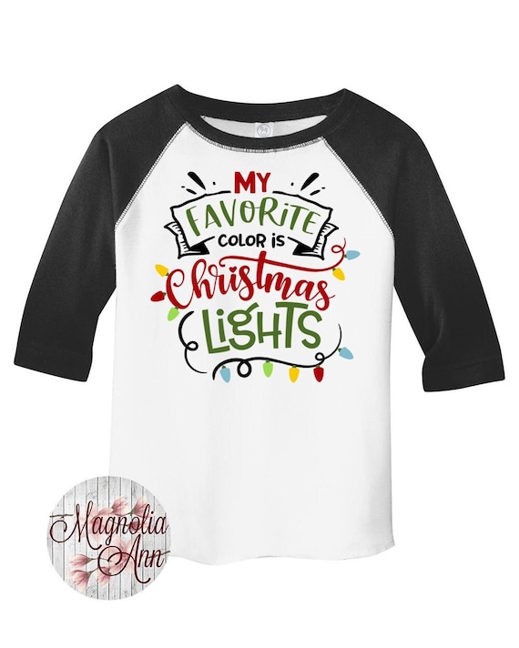 Christmas Lights Grey Sleeves Baseball Tee Christmas Lights Grey Sleeves Baseball Tee