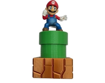Soporte para figuras Warp Pipe compatible con figuras Amiibo: exhibición para coleccionistas, regalo para jugadores