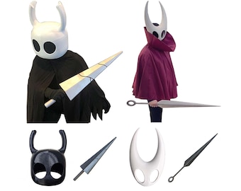 Hollow knight and hornet bundle, Hornet Needle and mask, Hollow knight nail and helmet
