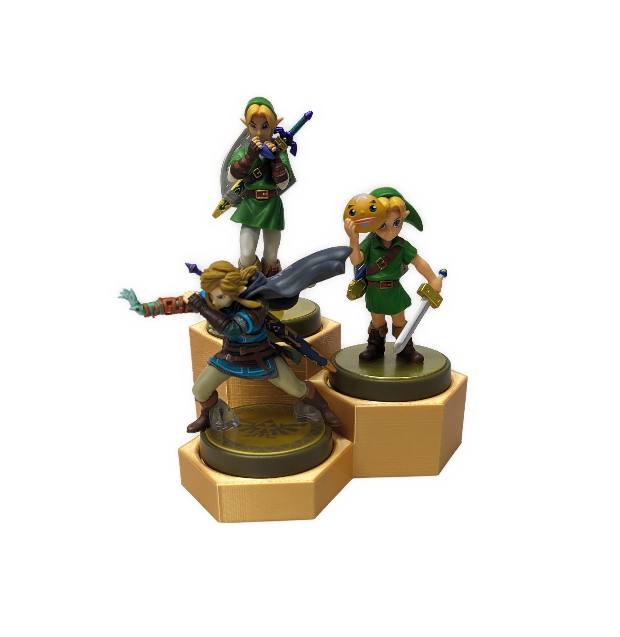 3-4 Tier Amiibo Display Stand Modular Hexagonal Collectable