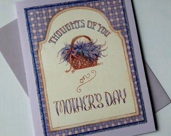 Floral Mother's Day Card, Blank Card for Mom, Aunt, Grandma, Step Mom, Original Art