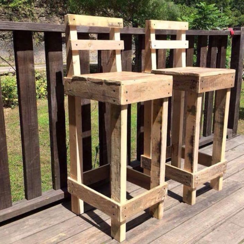 Homade Rustic Bar Stools Rustic Bar Stools - Etsy