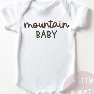 Mountain Baby Onesie® Mountain Baby Hiking Gift Adventure Onesie® Mountain Living Baby Gift Baby Shower Gift Nature Baby Mountain Onesie®