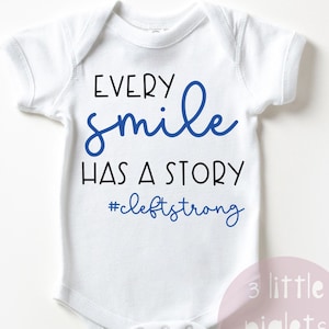 Cleft Lip Onesie® Cleft Lip and Palate Gift for Cleft Baby Gift Cleftstrong Cleft Baby Onesie® Cleftie Cleft Surgery Cleft Awareness Baby
