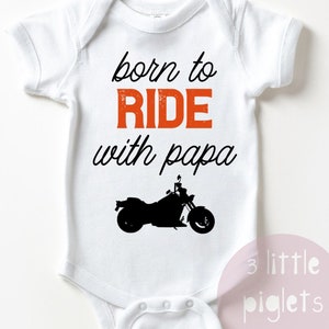 Born to Ride with Papa Onesie® Motorcycle Grandpa Motorcycle Papa Grandpa Motorcycle Onesie® Motorcycle Baby Onesie® Grandpa Gift Motorcycle