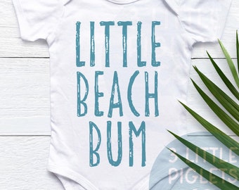 Little Beach Bum Beach Baby Onesie® Beach Onesie® Baby Beach Outfit Beach Baby Shower Gift Beach Pregnancy Announcement First Beach Trip