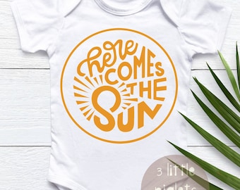 Here Comes the Sun Onesie® Here Comes The Sun Baby Shower Gift Sunshine Onesie® Boho Onesie® Boho Baby Sunshine Baby Outfit Sunshine Baby
