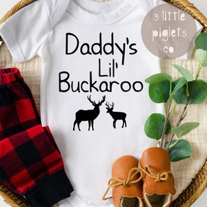 Hunting Baby Onesie® Daddys Buckaroo Hunter Daddy Baby Shower Gift for New Dad Hunting Daddy Deer Hunting Onesie® Hunting Baby Gift