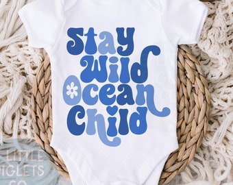 Oceaan kinderromper strand babyromper baby strand outfit oceaan baby outfit baby strandtrip baby strand vakantie oceaan kraamcadeau