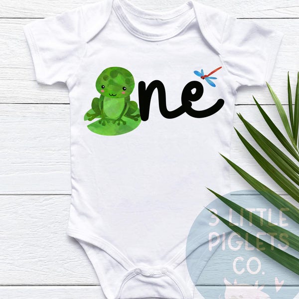 Frog First Birthday ONE Frog Birthday Onesie® Boy 1st Birthday First Birthday Girl Summer First Birthday Outfit Frog Themed Birthday Party