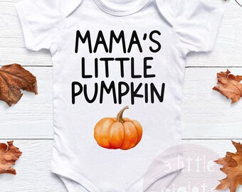 Mama Little Pumpkin Baby Outfit Fall Boy Clothes Pumpkin Baby Onesie® Fall Baby Shower Gift For Baby First Halloween Onesie® Girl Baby Gift