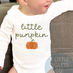 Little Pumpkin Baby Onesie® Fall Baby Onesie® Fall Baby Outfit Cute Fall Onesie® Pumpkin Baby Shirt Fall Baby Gift Halloween Baby Gift