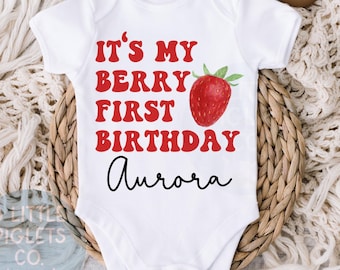 Bes eerste verjaardag Onesie® Bes 1e verjaardag meisje Bes verjaardagsthema Eerste verjaardagsfeestje 1e verjaardag Outfit 1e verjaardag Onesie®
