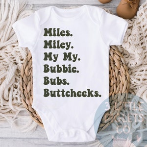 Baby Nickname Onesie® Baby Nickname Shirt Kid Nickname Shirt Nick Name Shirt Nickname Baby Shirt Personalized Nickname Shirt Nickname Outfit