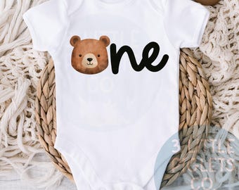 Bear First Birthday ONE Bear Birthday Onesie® Boy 1st Birthday First Birthday Boy Beary First Birthday Outfit Winter Birthday Beary 1st