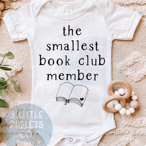Il più piccolo membro del club del libro Tutina® Baby Book Tutina® Baby Bookworm Tutina® Book Lovers Tutina® Book Baby Shower Gift Book Baby Gift
