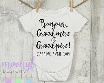 Pregnancy Announcement Onesie® Hello Nana Onesie Grandparent | Etsy