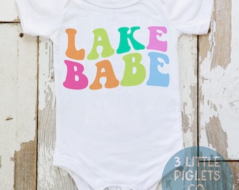 Lake Babe Onesie® - Summer Baby Outfit, Baby Lake Outfit, Lake Baby Gift, Lake House Baby Outfit, Baby Lake Trip, Lake Girl Baby Clothes