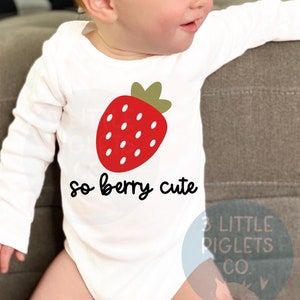 So Berry schattige aardbei babyrompertje aardbei babyshowercadeau aardbei schattig babycadeau Berry schattige baby outfit Berry outfit aardbei onesie®