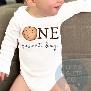 Cookie Birthday ONE Sweet Boy Cookie First Birthday Onesie® Sweet ONE 1st Birthday First Birthday Girl Boy 1st Birthday Outfit Cookie Party