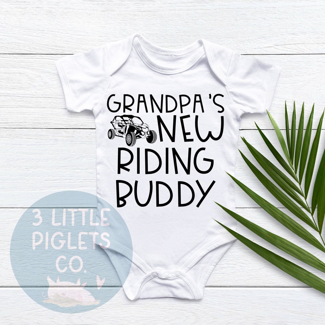 Grandpa New Riding Buddy UTV Grandpa Rzr Onesie® Riding With Grandpa ...