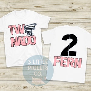 TWONADO, Girl Tornado Birthday Shirt, Tornado Birthday Theme, Toddler Birthday Shirt, 2nd birthday Shirt, Twonado, Toddler Birthday Theme