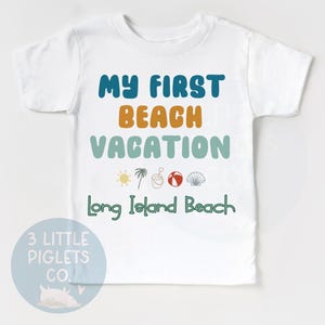 My First Beach Vacation Shirt Beach Babe Toddler Beach Shirt Kids First Beach Trip 1st Beach Vacation Personalized Beach Tshirt Kids Beach