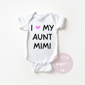 Baby Announcement Aunt, Pregnancy Reveal To Aunt, Aunt Pregnancy Announcement, I Love My Aunt, Baby Announcement Onesie®, Aunt Onesie®