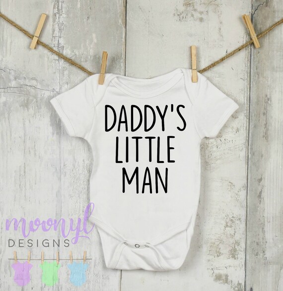 daddy's little man onesie